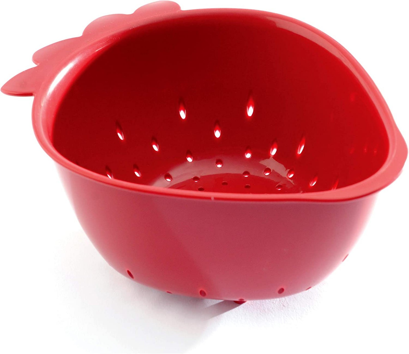 Norpro 1 Quart Mini Strawberry Colander, Red gallery