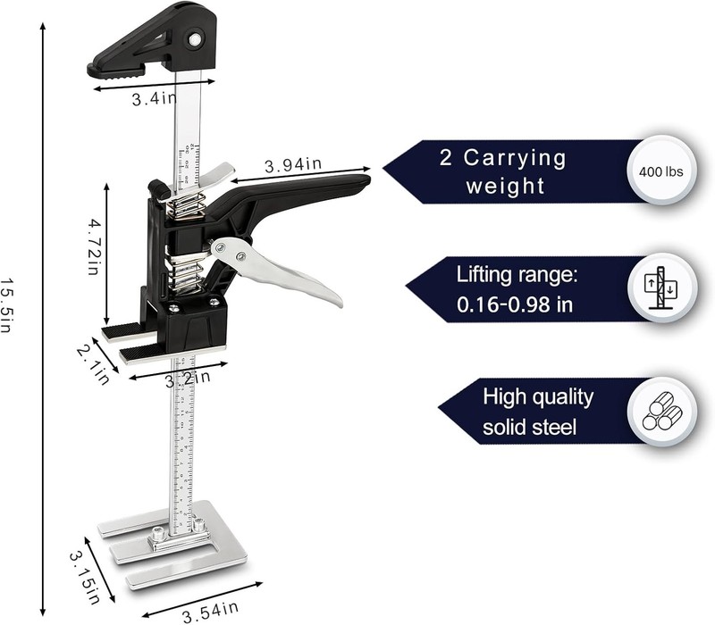 EnryKuo Labor Saving Arm Jack 2 Pack,15.5 Inch Multifunctional Furniture Lifter gallery