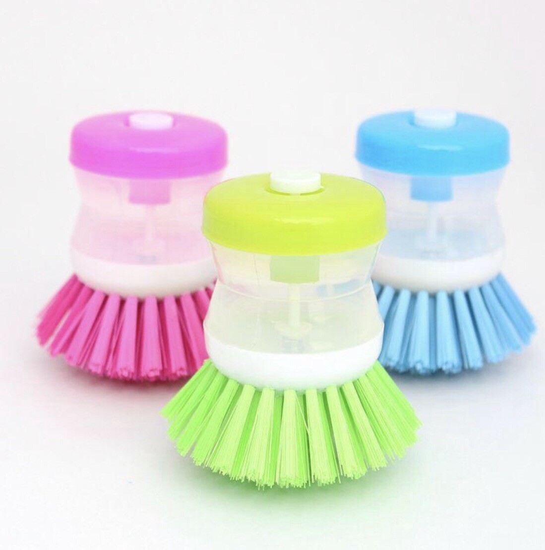 2X Cleaning Dish Brush, Kitchen brush,Good Grips Soap Dispensing Palm Brush. gallery