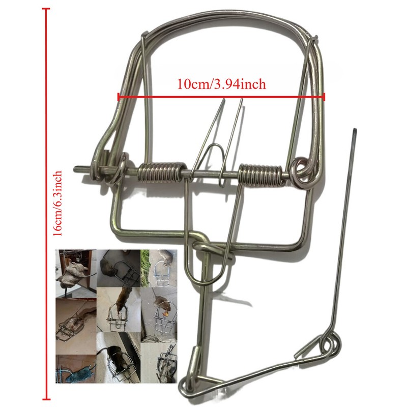 3pcs Small Animals Catch Traps Mouse Trap Spring Trapt Rodent for Rat Rabbit gallery