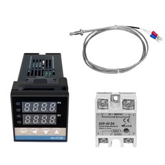 REX C100 FK07 V Temperature Controller with High Accuracy K Thermocouple Probe