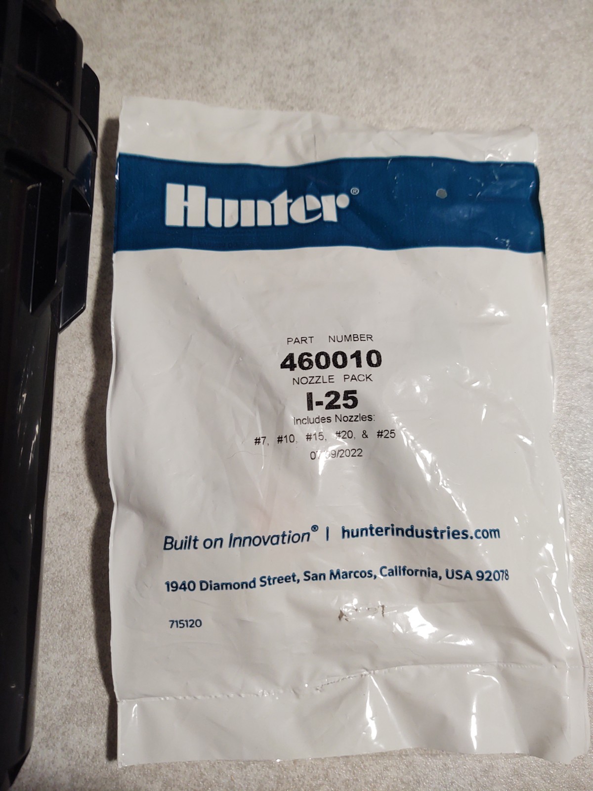 Hunter I25-04 With (5) Nozzle pack plastic riser w/ check valve 1" Inlet I-25 gallery