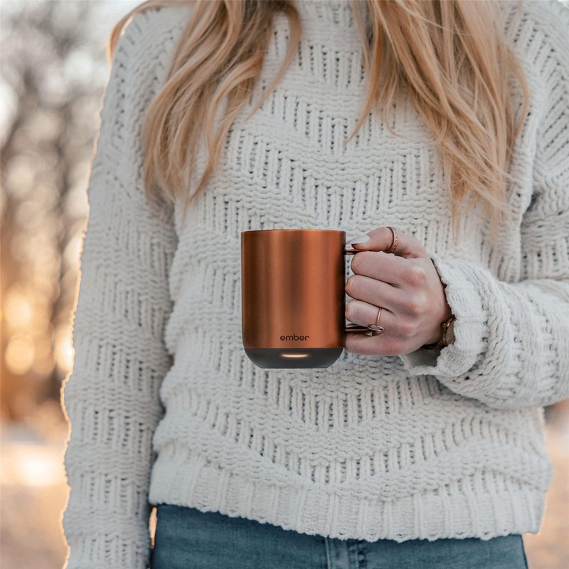 Ember Temperature Control 14oz Smart Mug2 80 Min Battery Life Sandstone Tan gallery