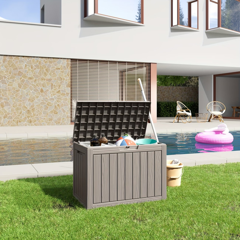 Outdoor Storage Box, Resistant to Weather And UV Rays, Resin Container for Packa gallery