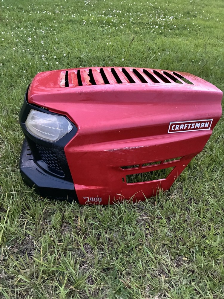 CRAFTSMAN T1400 HOOD HEADLIGHT ASSEMBLY GRILL AS SHOWN SEE PICS Missing Parts