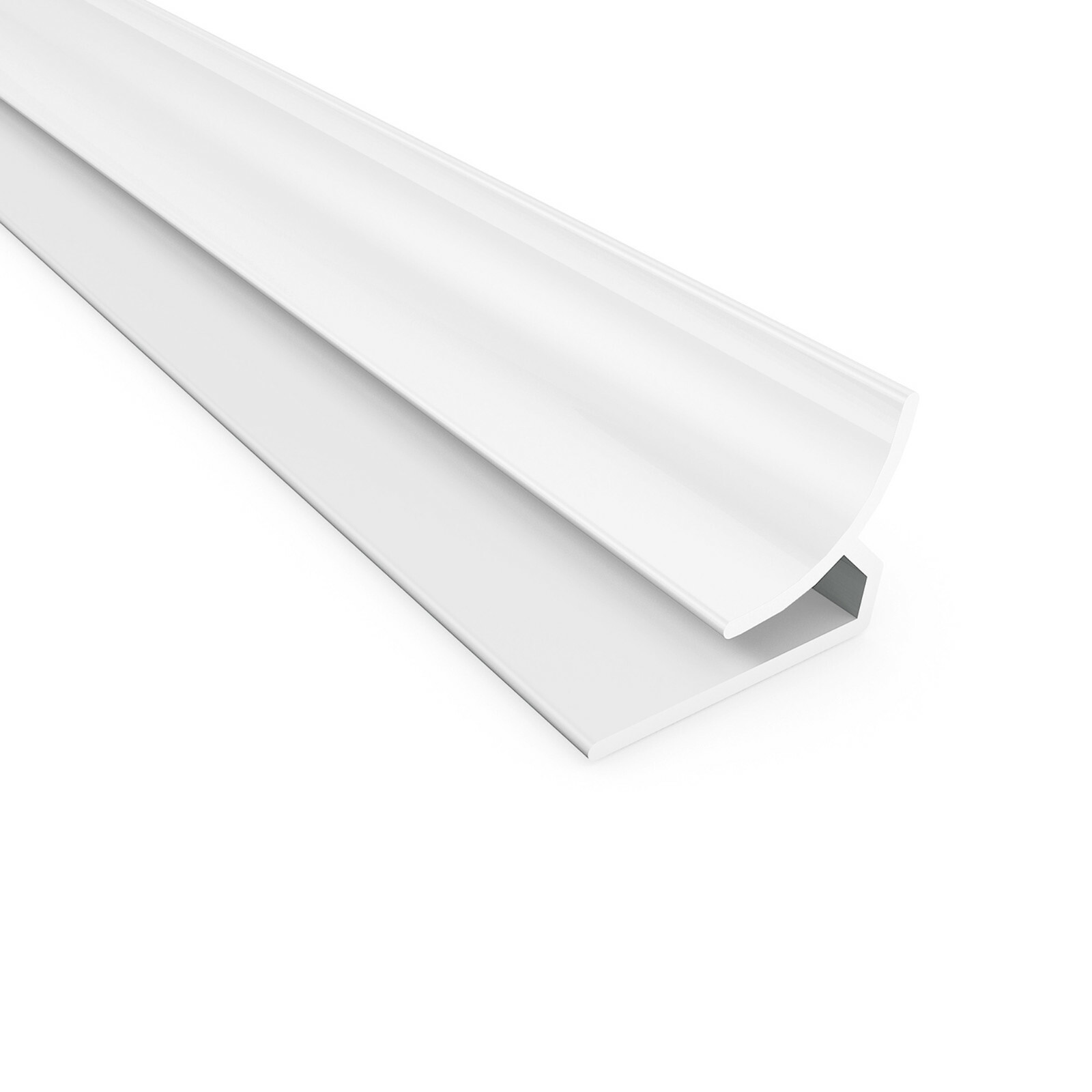 Fasade 47 in. Decorative Vinyl Large Profile Inside Corner Trim (5 Pack) gallery