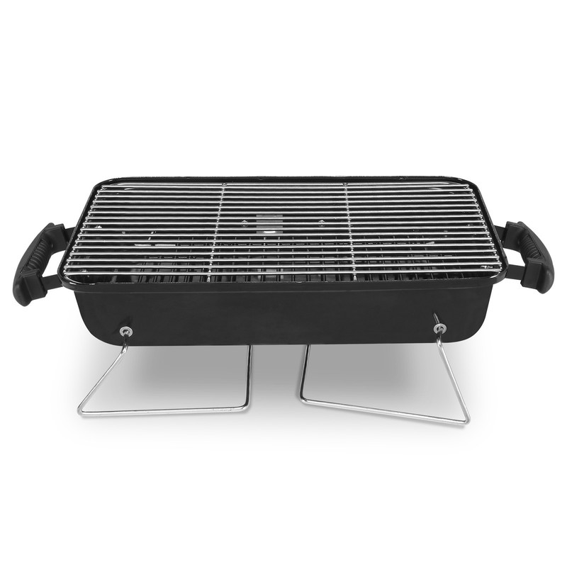 Folding Portable BBQ Charcoal Grill Compact Tabletop Mini Smoker Small Outdoor gallery