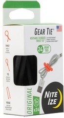 Nite Ize 24-Pack Gear Tie ProPack, 3″ – Black
