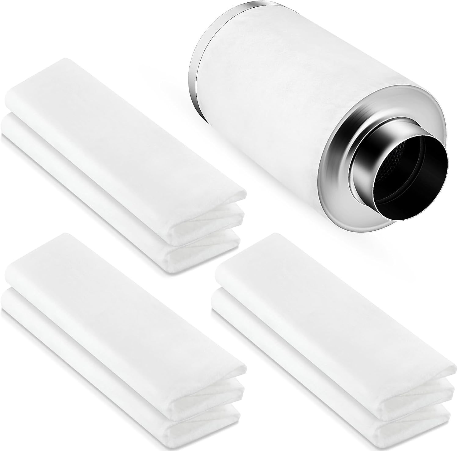 6 Pack Carbon Prefilter for 4 Inch Carbon Filter Replacement, Non Woven Fabrics gallery