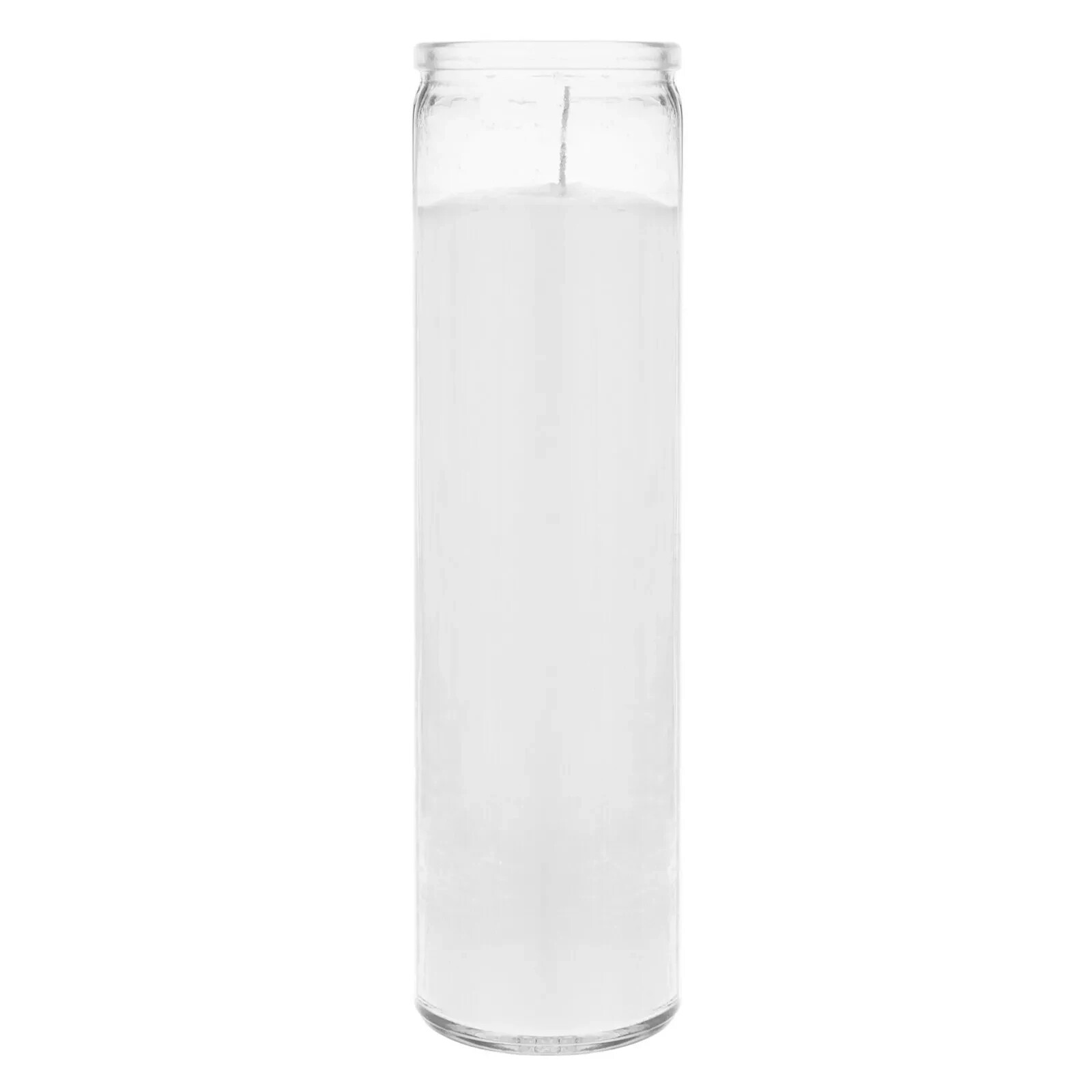 Mega Candles - Unscented 2"x 8" Tall Prayer Container Candle - White, 3PCS gallery