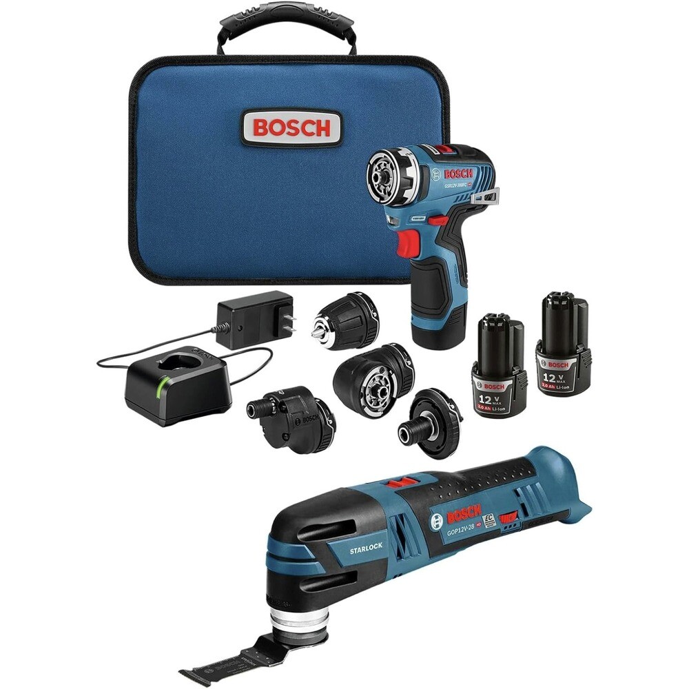 Bosch GXL12V-270B22-RT 12V MAX Multi-Tool Drill Driver Kit Certified Refurbished gallery