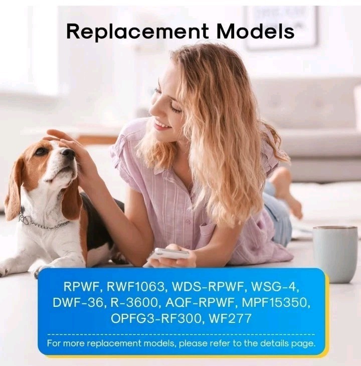 EXCELPURE RWF3600A Replacement for GE RPWF (Not RPWFE), RWF1063, RWF3600A,... gallery