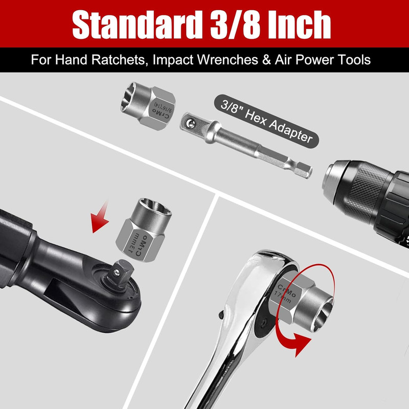 15PCS Bolt Extractor Set - Easy Out Stripped Nut Remover for Damaged Bolts gallery