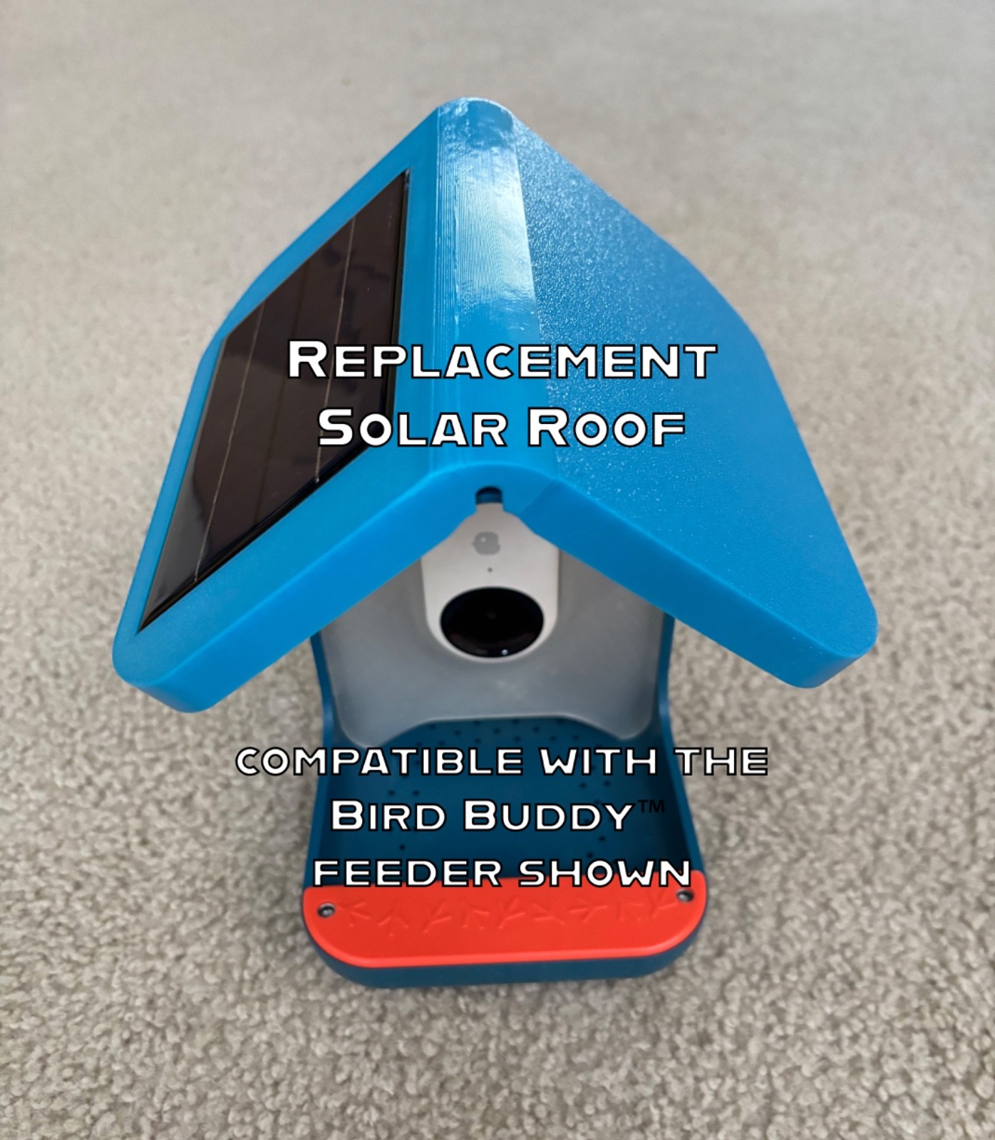 Replacement solar roof. Compatible with the Original and Pro Bird Buddy Feeder gallery