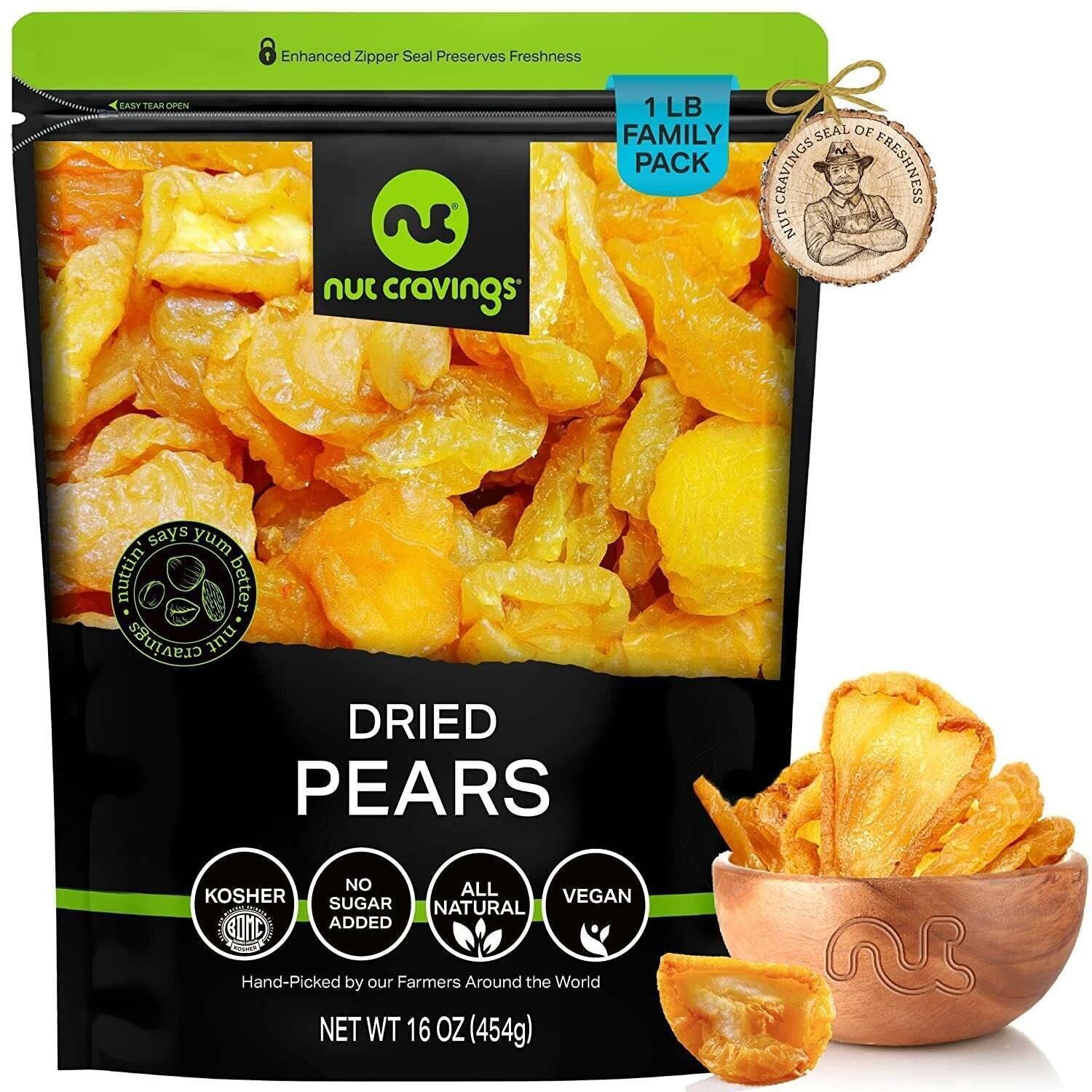 Sun Dried California Pears, No Sugar Added (16 Ounce, 1LB) gallery
