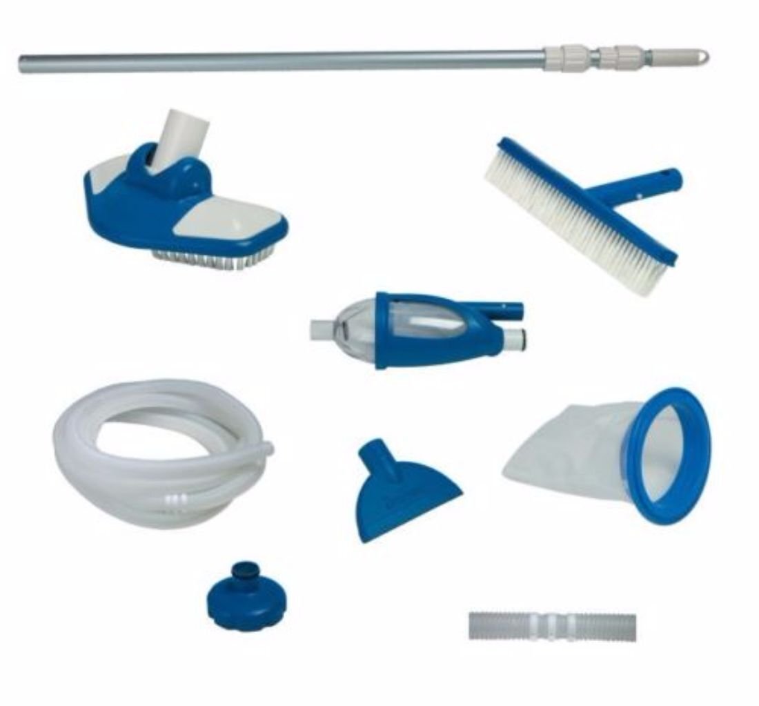 ***USEDOPEN BOX Intex Deluxe Cleaning Maintenance Swimming Pool Kit with Vacuum gallery