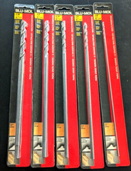 TWO New BLU-MOL Black Oxide 12″ Long Drill Bit- Select size- Free Ship