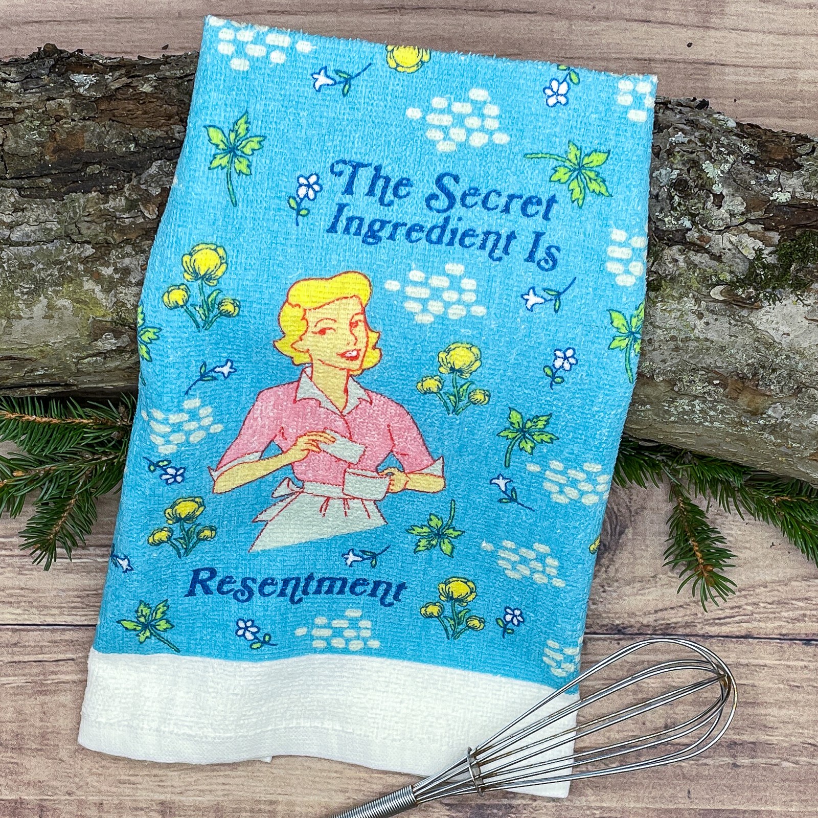 The Secret Ingredient Is Resentment Funny Bitter Kitchen Cook Tea Towel gallery