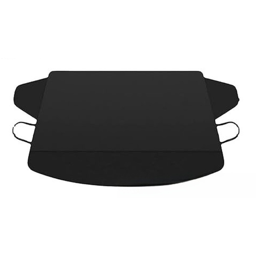 Car Windshield Cover 63x47x75 in - Oxford Cloth Windproof Snow Protector Black gallery