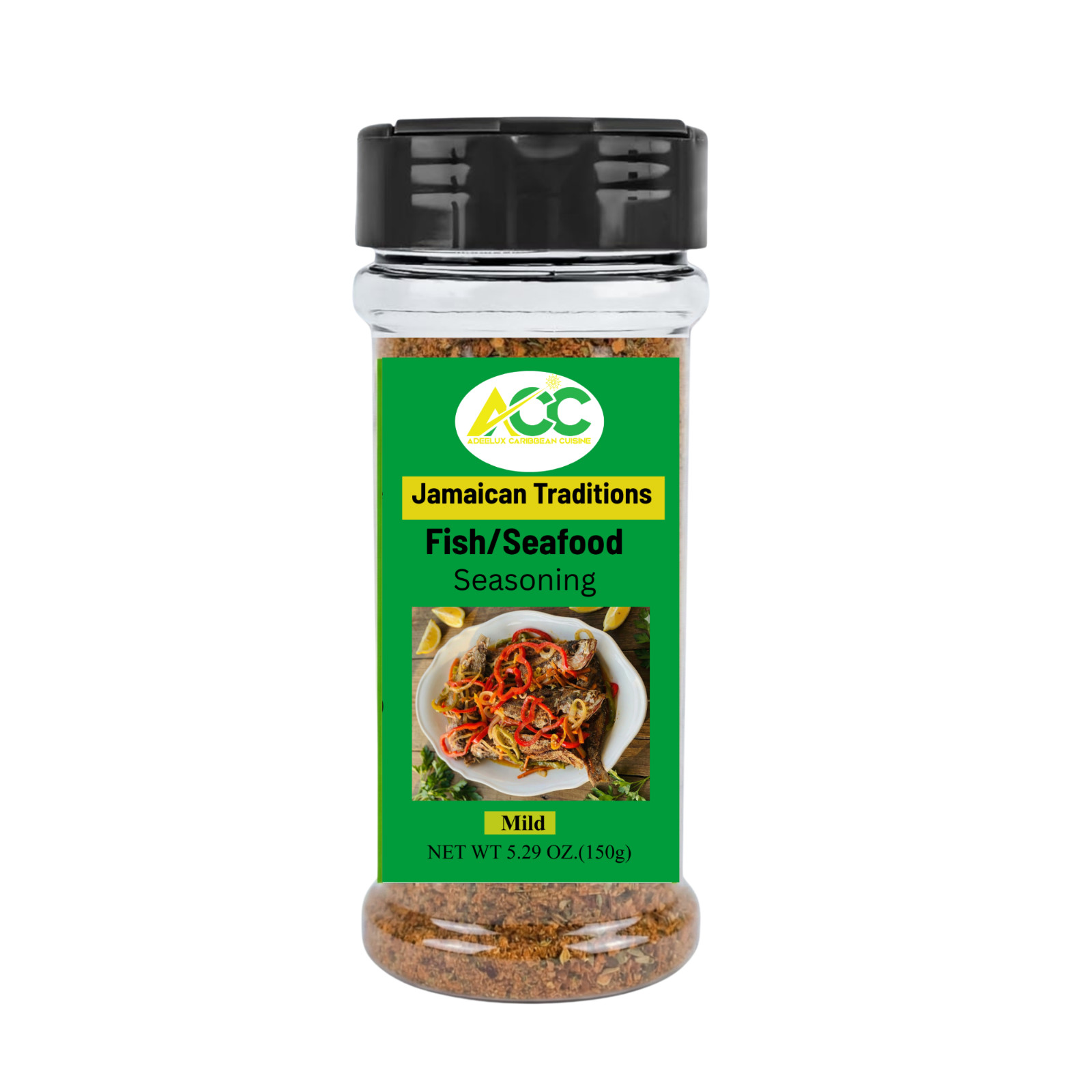Jamaican Traditions Fish & Seafood Seasoning Mild 5.29 oz | Authentic Caribbean gallery