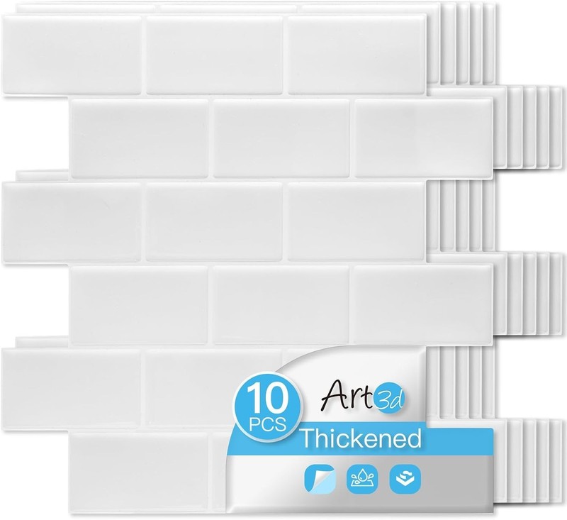 Durable White Washed Kitchen & Bathroom Tile gallery