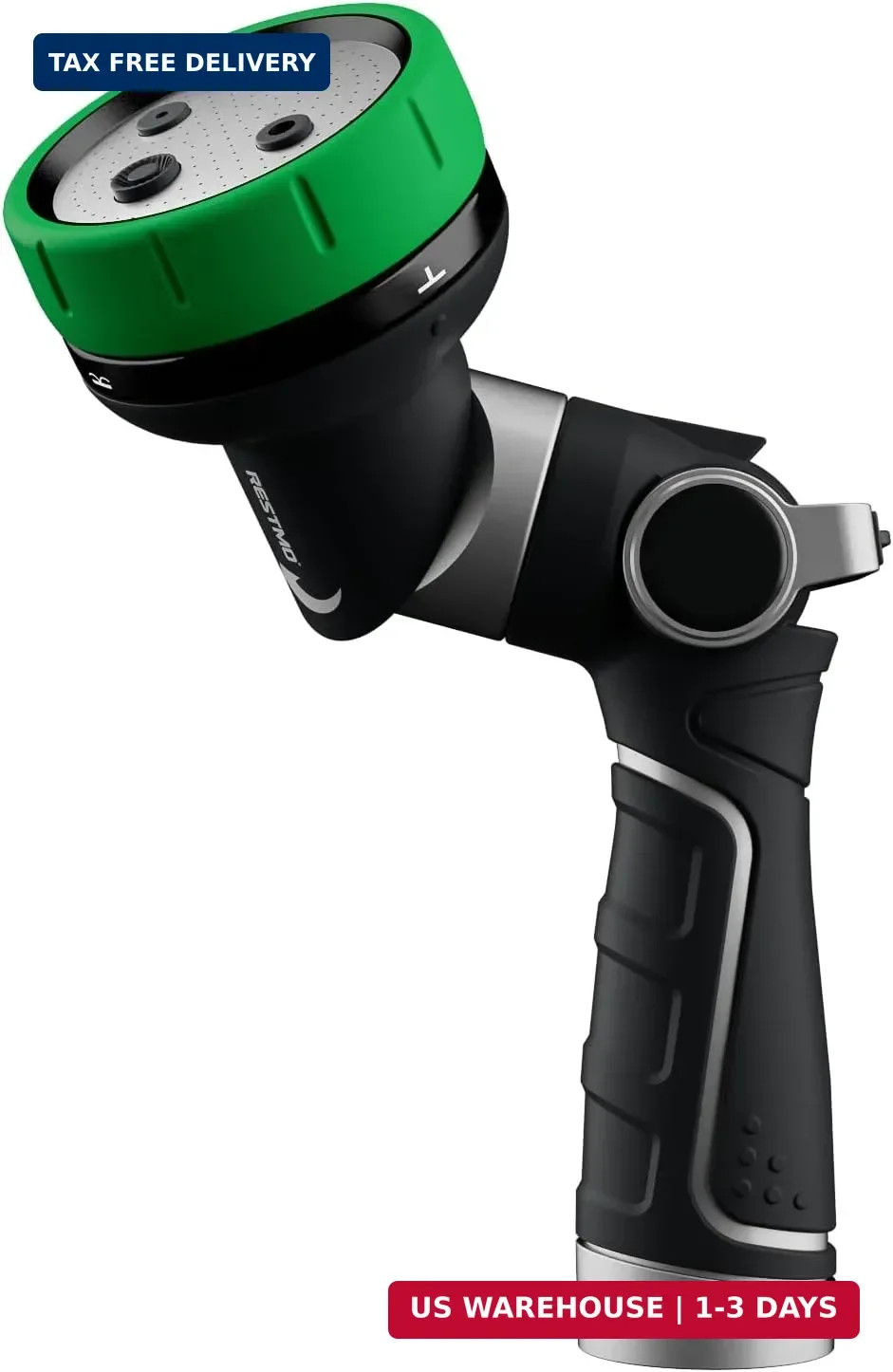 RESTMO Multi-Angle Garden Hose Nozzle with Sprinkler Function, Heavy Duty Water gallery