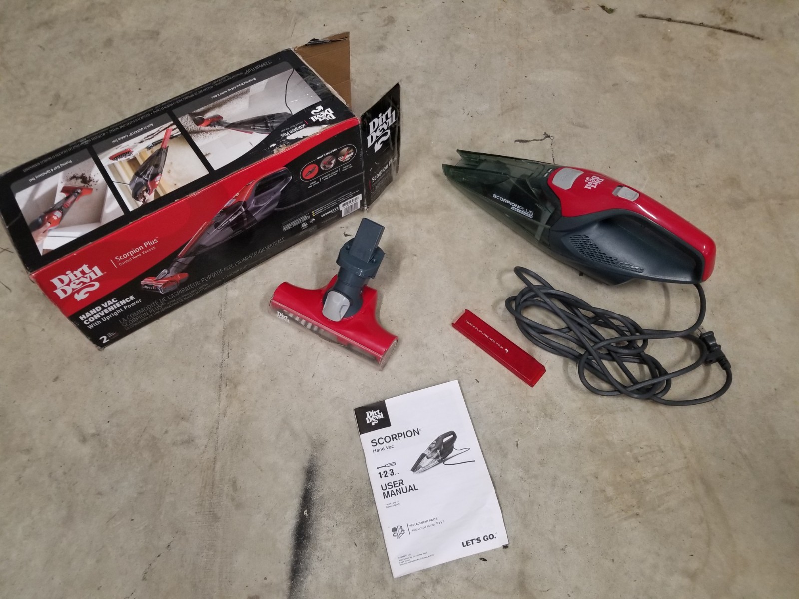 Dirt Devil Scorpion Plus Corded Handheld Vacuum Pet SD30025VB Red gallery