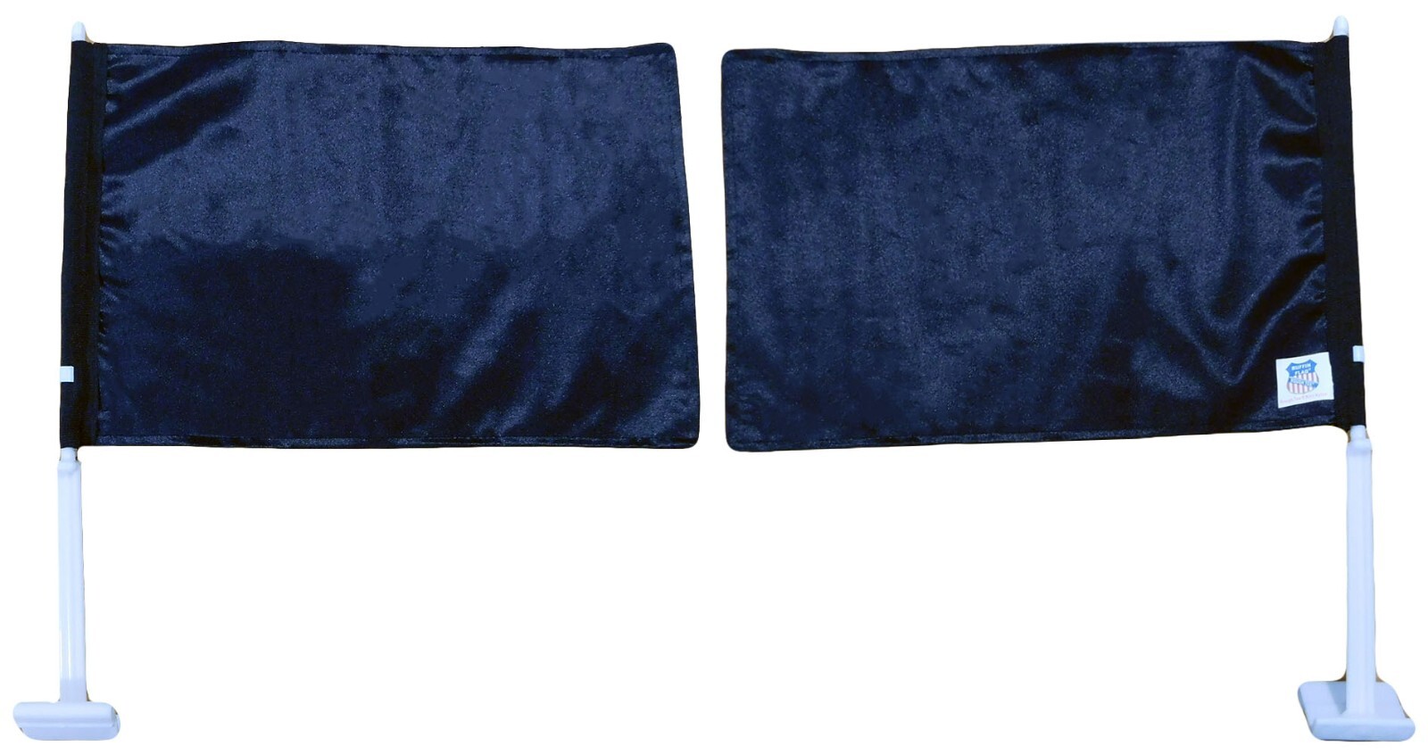 Black Plain Solid Color DOUBLE Sided 12x18 Nylon Vehicle Flag gallery