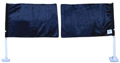 Black Plain Solid Color DOUBLE Sided 12×18 Nylon Vehicle Flag