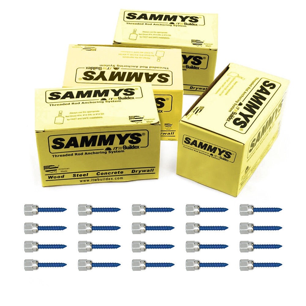 Sammys CST 2 1/2 Inch Vertical Thread Rod 5/16 x 1-3/4 Inch Screw Steel 100Piece gallery