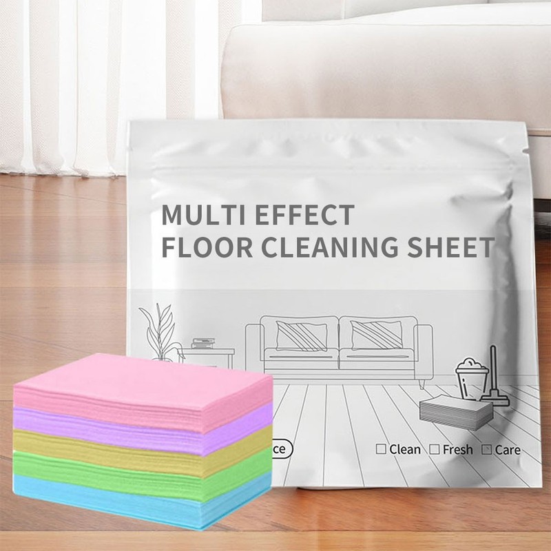 Multi-Effect Floor Cleaning Sheets,100pcs Water-Soluble Floor Cleaning Sheets gallery