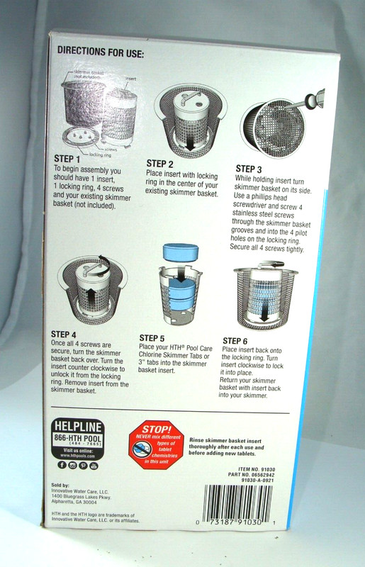 HTH Pool Care Skimmer Basket Insert Model 91030 gallery