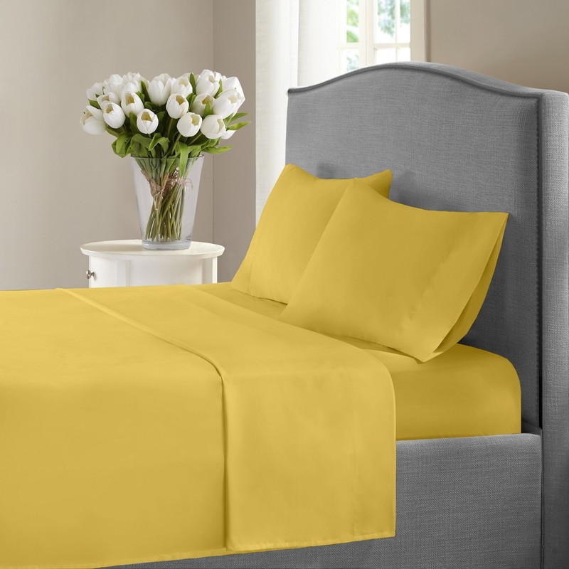 New York Collection 1200 Thread Count Solid Deep Pocket 100% Cotton Sheet Set gallery