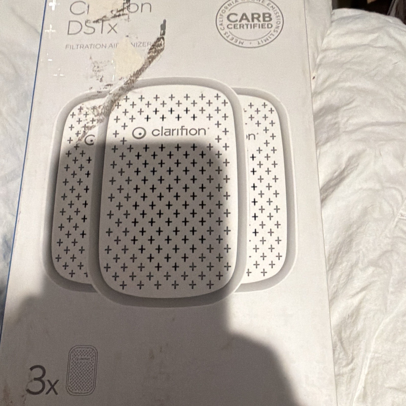 Clarifion DSTX Plug-In Ionizer Air Purifier, Filterless Portable, White 3 Pack gallery