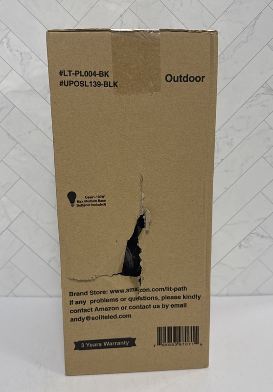 Lit-Path Post Mount Matte Black Finish LT-PL00R-BK Outdoor Wet Location Light gallery