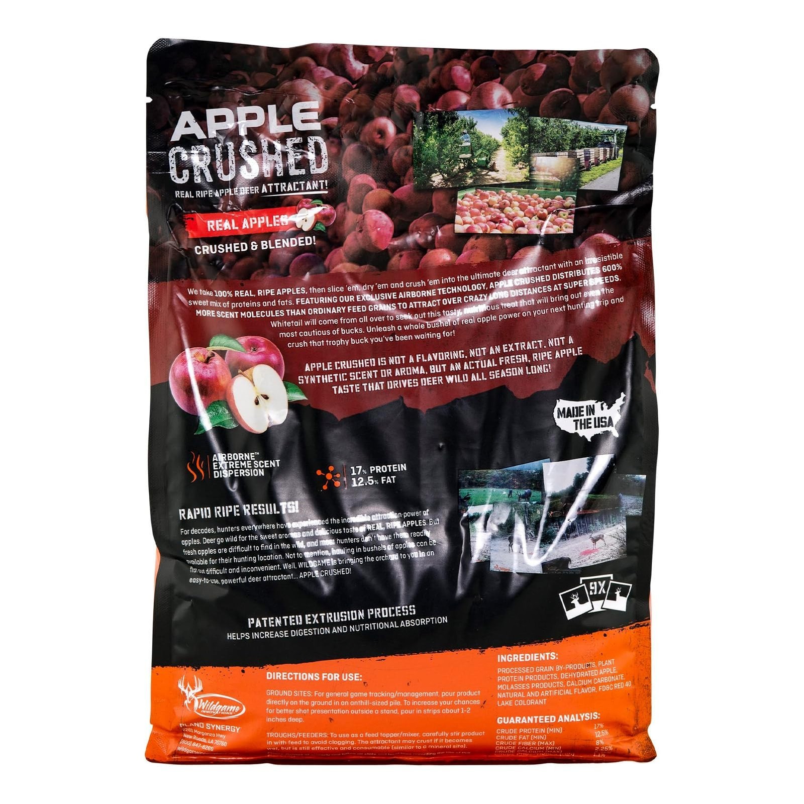 Apple Crushed 5LB Deer Attractant Powerful Long-Lasting Nutrient-Filled gallery