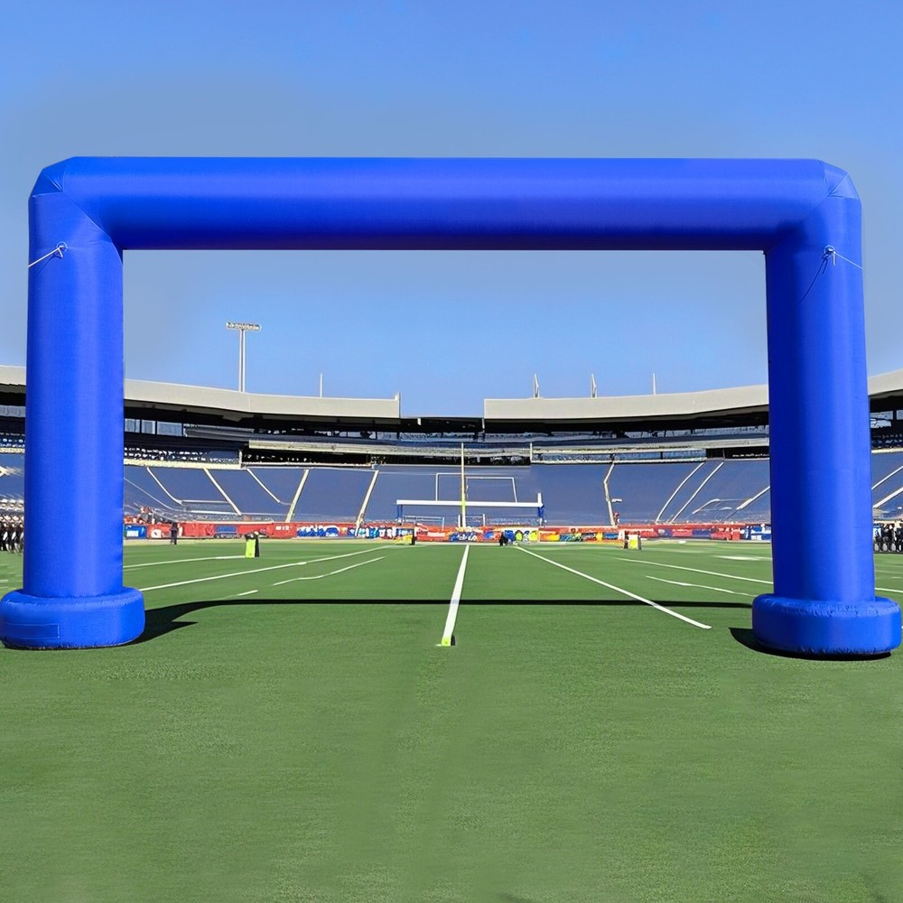 Large 21Ft Square Inflatable Arch with built-in blower - Blue