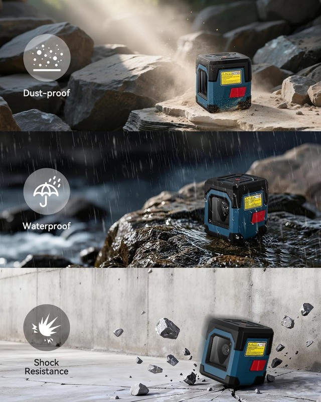 Laser Level Cross Line Self-Leveling Vertical Horizon Lines Rotatable 360 Degree gallery