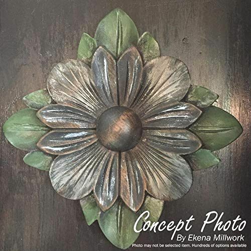 Ekena Millwork ROS03X03LFAL Rosette, 3 1/2"W x 3 1/2"H x 3/4"P, Alder gallery