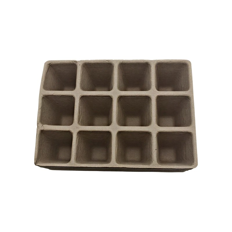 Pots Seedling Tray, 10 Pcs Biodegradable Seed Starter Pots, 12-hole Seedling Pot gallery