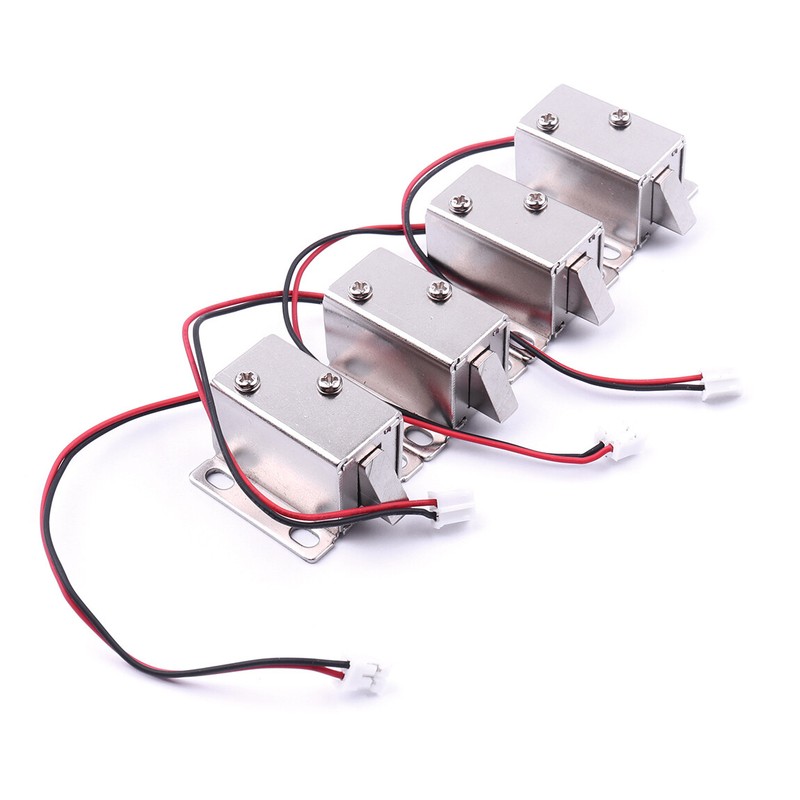 4/8/20x Access Control 12V Solenoid Lock – Electric Cabinet Door Lock for Fire D gallery