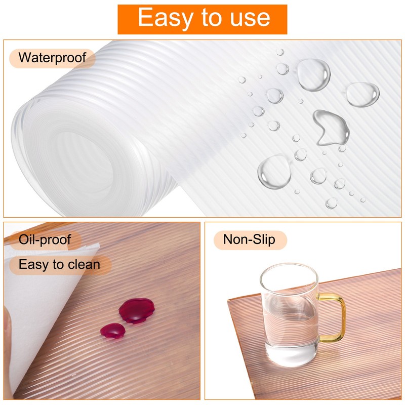 Shelf Liners for Kitchen Cabinets, 19.7 Inch x 9.8 FT Non-Slip Cabinet Liner gallery