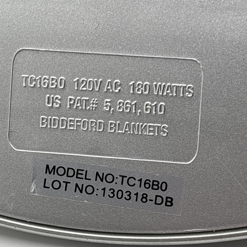 Biddeford Electric Blanket Controller TC16B0 4 Prong Replacement Cord Auto Off gallery