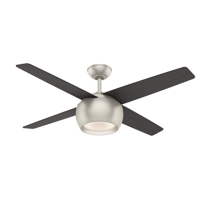 Casablanca Valby 54" Modern Ceiling Fan, Matte Nickel, Wall Control, LED, 59333 gallery