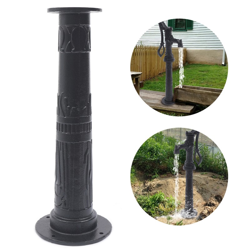 22cm*65cm Pitcher Pump Base Black Cast Iron Hand Pump Stand For Yard Garden gallery