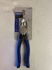 1 Kobalt 0464635 High Leverage Design Durable Chrome Steel 8″ Linesman Pliers