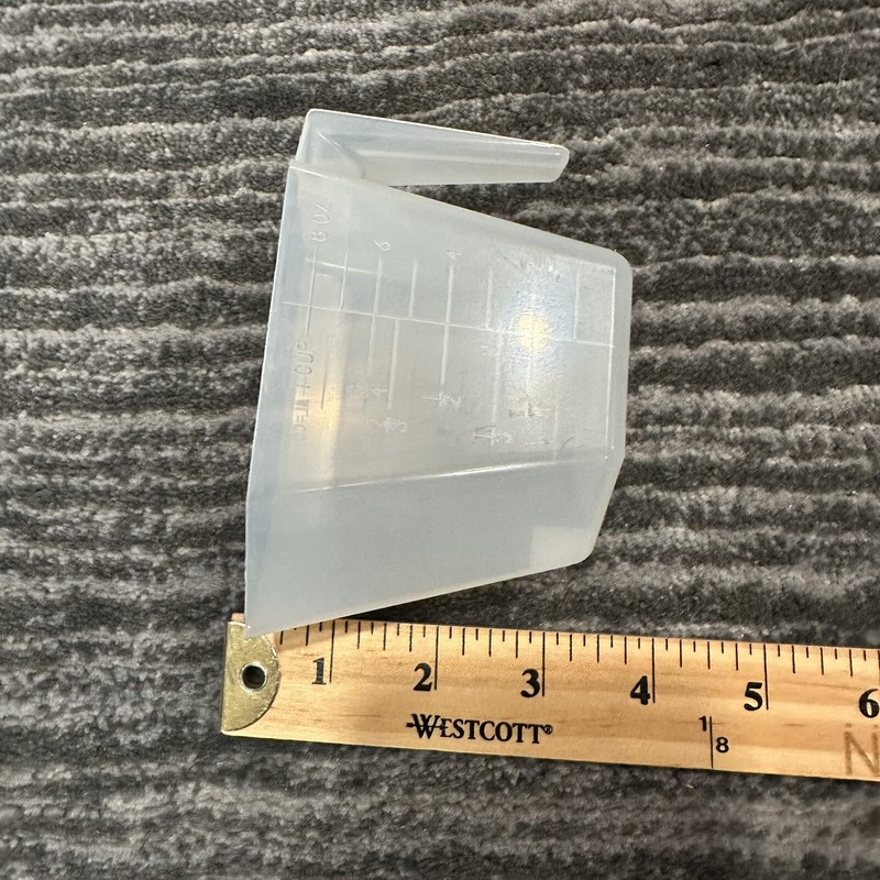 1 Cup Plastic Measuring Cup Pouring Laundry Rectangle Cup Oz Ounces ML & CC New gallery