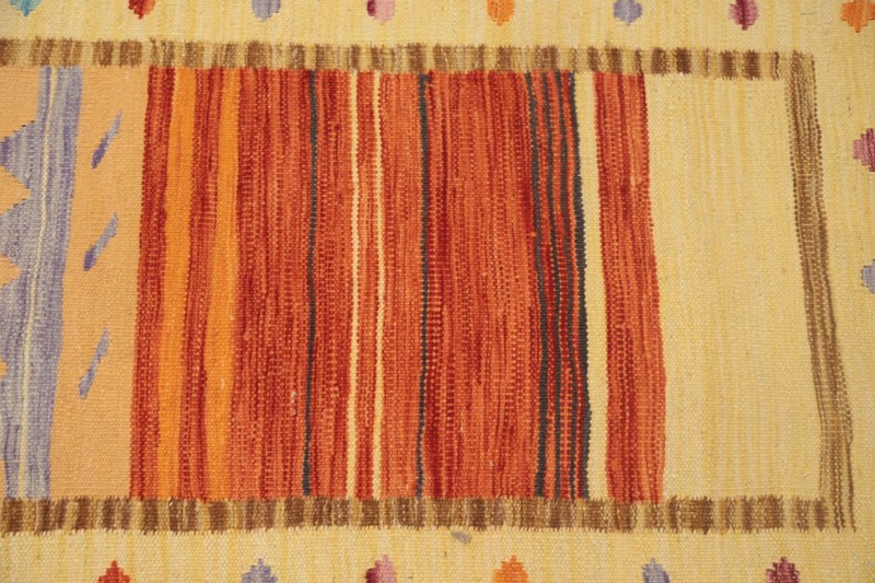 Vegetable Dye Wool Kilim Flat Weave Accent Rug Foyer Nomad Reversible Carpet 2x4 gallery