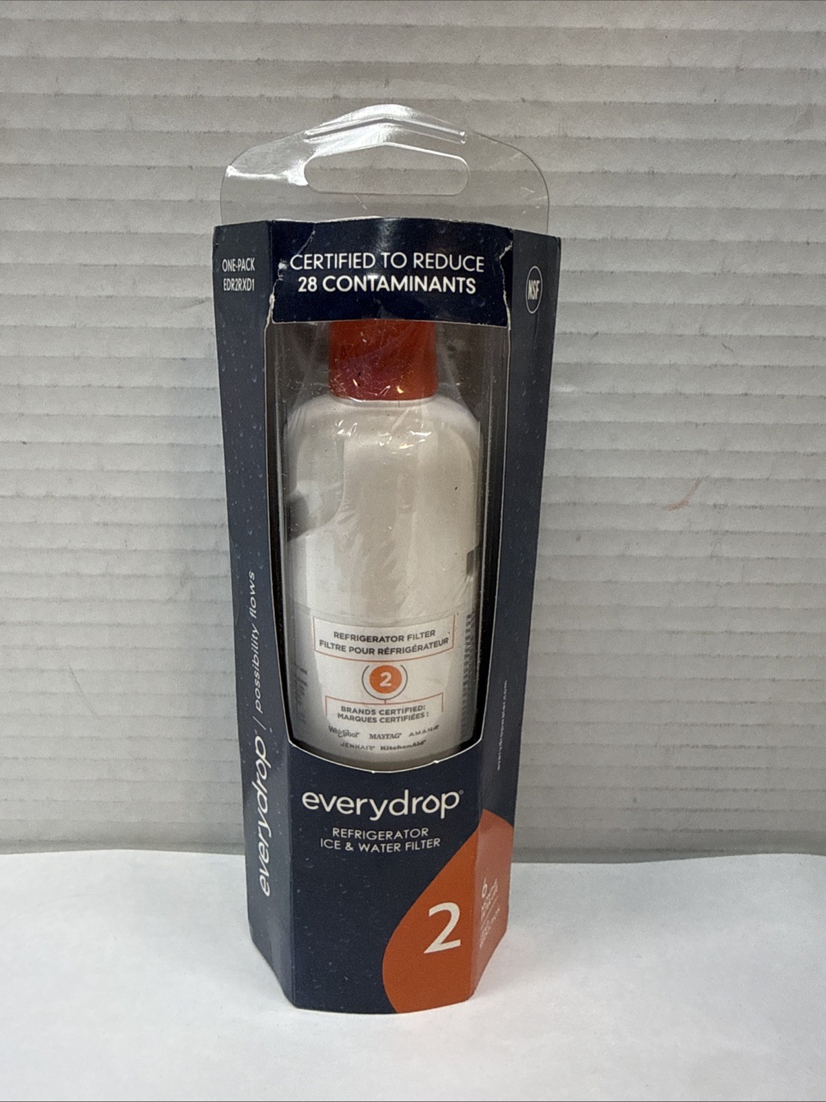 EveryDrop #2 Ice & Water Refrigerator Filter ΕDR2RXD1 New In Box gallery