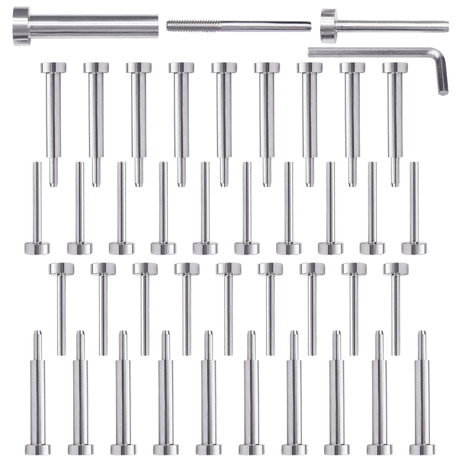 CKE 20 Pairs Invisible Cable Railing Kit, T316 Stainless 1/8", Silver gallery